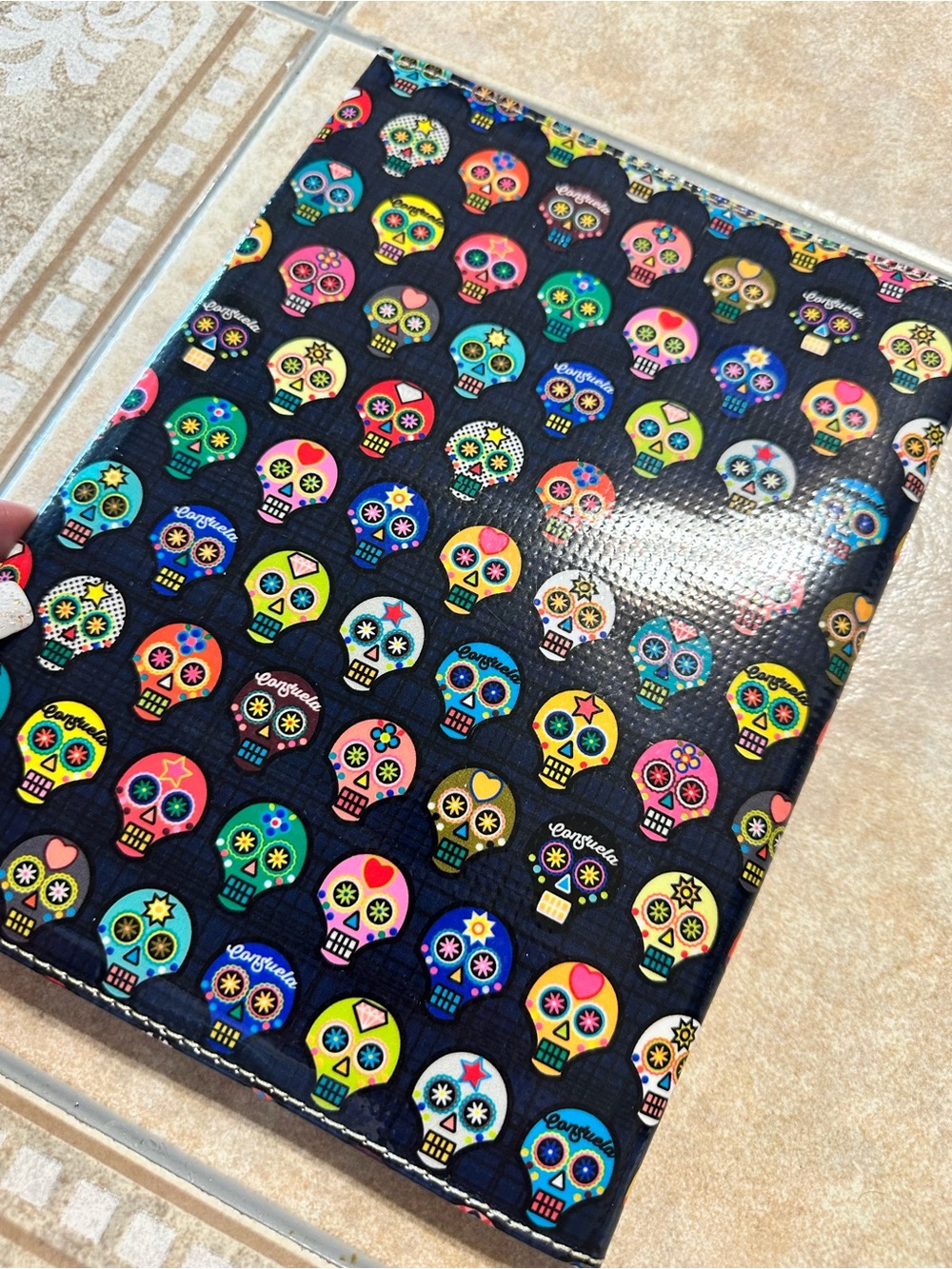 Consuela Multicolor Sugar Skull Notebook Cover - Never Used - Picture 7 of 8